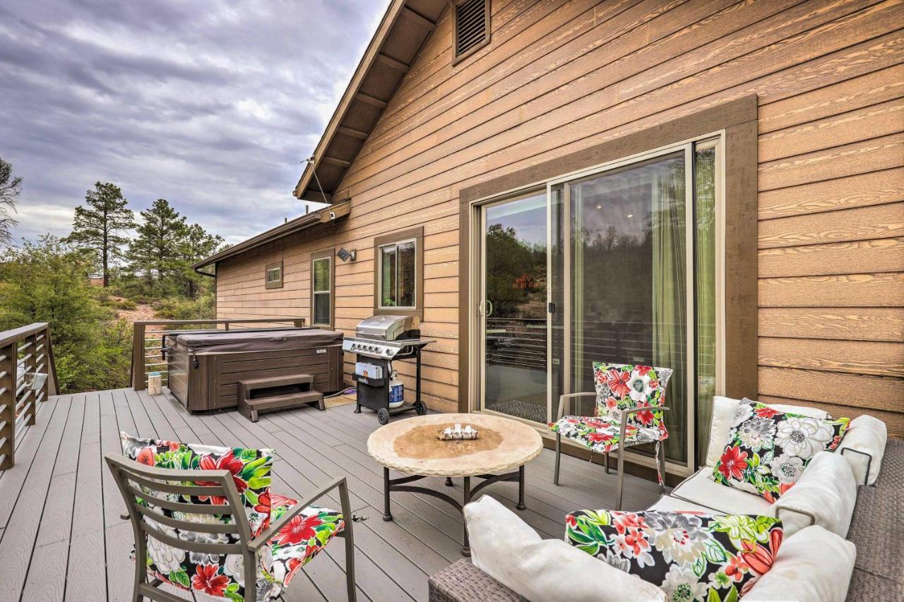 Elkwood Lodge Star Valley Cabin With Hot Tub Payson Esterno foto
