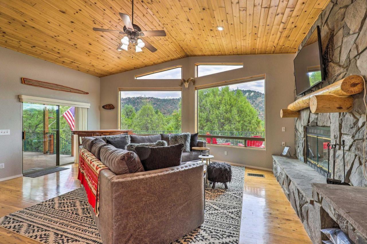 Elkwood Lodge Star Valley Cabin With Hot Tub Payson Esterno foto