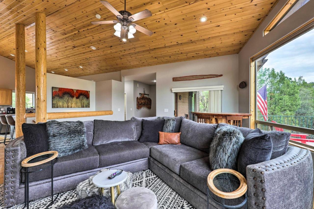 Elkwood Lodge Star Valley Cabin With Hot Tub Payson Esterno foto